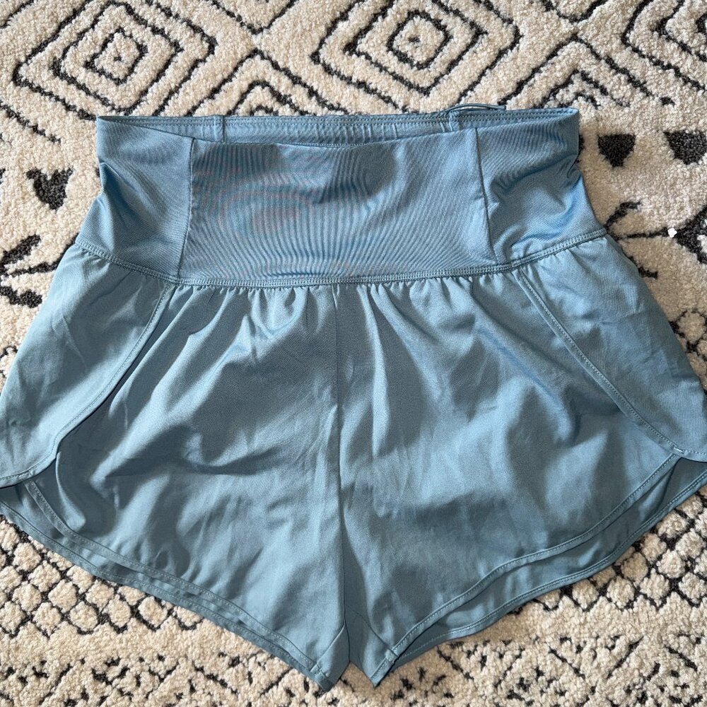 Love Tree High Waisted Athletic Shorts NWOT Light Blue Size Medium